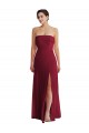 Purcahse  Low Back Sleeveless Strapless A-Line Soft Chiffon Formal Evening Dress UK