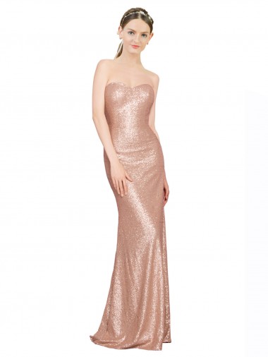 Purcahse  Low Back Sleeveless Sweetheart A-Line Sequin Formal Evening Dress UK