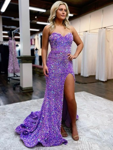 Purcahse  Lavender Sleeveless Sweetheart A-Line Velvet Sequin Homecoming Dress UK