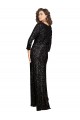 Purcahse  Long Sleeves V-Neck A-Line Sequin Evening Dress UK