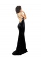 Purcahse  Criss Cross Open Back Sleeveless V-Neck Mermaid Sequin Black Tie Evening Dress UK