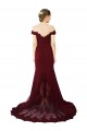 Purcahse  V-Back Sleeveless Off the Shoulder Mermaid Stretch Crepe & Lace Formal Evening Dress UK