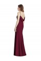 Purcahse  Open Back Sleeveless Bateau Neck Trumpet Stretch Crepe Semi Formal Evening Dress UK