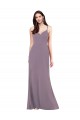 Purcahse  Criss Cross Open Back Sleeveless Sweetheart Column Soft Chiffon Formal Evening Dress UK