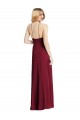 Purcahse  Dark Green Sleeveless Spaghetti Straps A-Line Soft Chiffon Semi Formal Evening Dress UK