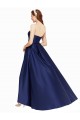 Purcahse  Low Back Sleeveless Strapless A-Line Satin High Low Evening Dress UK