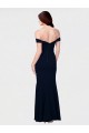 Purcahse  Low Back Sleeveless Off the Shoulder Mermaid Stretch Crepe Evening Dress UK