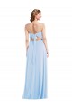 Purcahse  Light Sky Blue Sleeveless Spaghetti Straps A-Line Soft Chiffon Formal Evening Dress UK