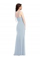 Purcahse  Low Back Sleeveless Strapless Trumpet Stretch Crepe Evening Dress UK