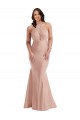 Purcahse  Open Back Sleeveless Halter Neck Mermaid Silky Satin Plus Size Formal Evening Dress UK