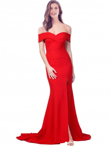 Purcahse  Sleeveless Sweetheart Mermaid Stretch Crepe Evening Dress UK