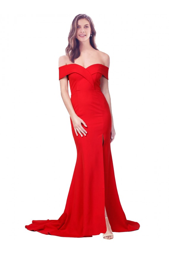 Purcahse  Sleeveless Sweetheart Mermaid Stretch Crepe Evening Dress UK