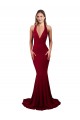 Purcahse  Open Back Sleeveless Halter Neck Mermaid Spandex Formal Evening Dress UK