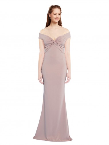 Purcahse  Keyhole Back Sleeveless Off the Shoulder Mermaid Stretch Crepe Formal Evening Dress UK