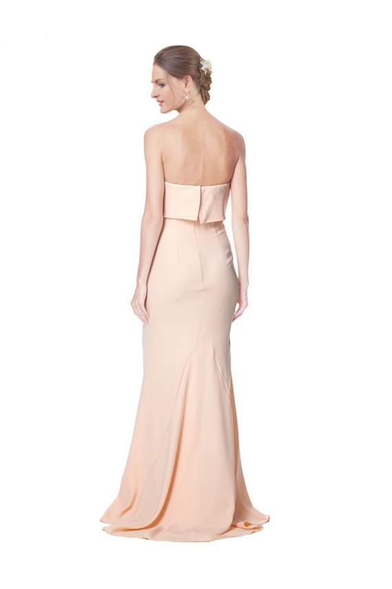 Purcahse  Sleeveless Strapless Mermaid Stretch Crepe Black Tie Evening Dress UK