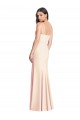 Purcahse  Sleeveless Spaghetti Straps Trumpet Stretch Crepe Semi Formal Evening Dress UK