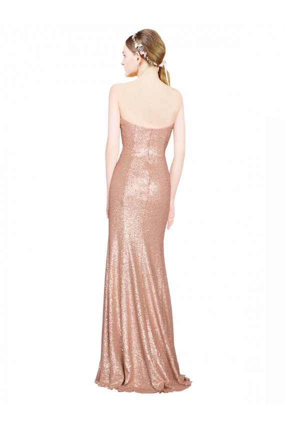 Purcahse  Low Back Sleeveless Sweetheart A-Line Sequin Formal Evening Dress UK