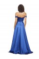Purcahse  Sleeveless Off the Shoulder A-Line Stretch Satin Formal Evening Dress UK