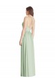 Purcahse  Criss Cross Back Sleeveless Spaghetti Straps A-Line Soft Chiffon Semi Formal Evening Dress UK