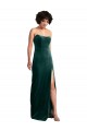 Purcahse  Low Back Sleeveless Strapless Sheath Stretch Velvet Black Tie Evening Dress UK