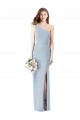 Purcahse  Sleeveless One Shoulder Trumpet Stretch Crepe Semi Formal Evening Dress UK