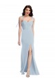 Purcahse  Low Back Sleeveless Strapless Trumpet Stretch Crepe Evening Dress UK